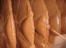 Осадок частиц на дисковом вакуумном фильтре